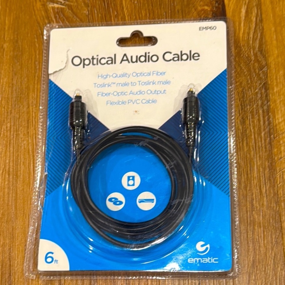 Ematic Optical Audio Cable (NWT) Electronics